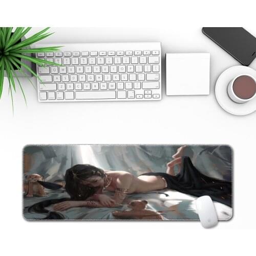 Pretty girl Gaming Mouse Pad Large Mouse Pad sexy girl Big Mouse Mat XXL Mause Pad Laptop Keyboard Desk Mat