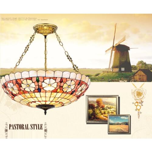 Modern Shell Baroque Pastoral Pendant Light Mediterranean Sea Rustic Lamp for Restaurant Dining Room Hanging Lighting Fixture