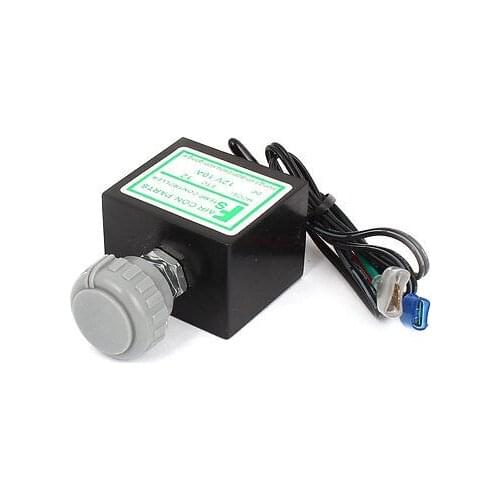 Vehicle Gray Plastic Knob Temperature Control Refrigerator Thermostat DC24V 10A