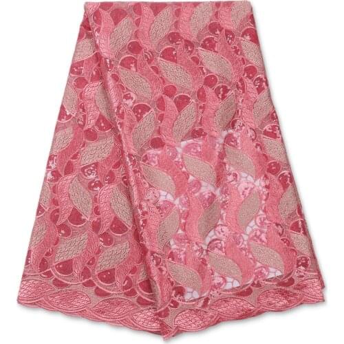 XIYA Latest French Glitter Sequence Mesh Lace High Quality African Sequin Embroidery Tulle Lace Fabric Wedding 4109B-1