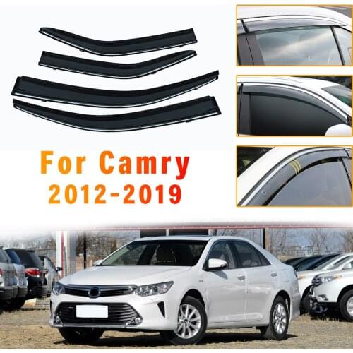 Awnings Window Sun Rain Visor Deflector Guard Car Styling For Toyota Camry XV50 2012 2013 2014 2015 2016-2019 Auto Accessories