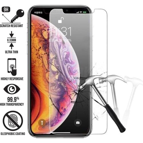 10PCS Anti Scratch Screen Protectors For iPhone 11 12 Pro Max Mini X XS XR 8 7 6 5 5s SE 2020 Glass Cover HD Screen Protection