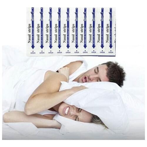 100Pcs/Bag Better Breath Anti Snoring Nasal Strips Stop Snoring Nose Sticker Better Easy Good Sleep Nasal Strips Health Care