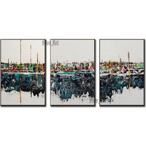 3PCS Abstract Group Oil Painting Simple Design Canvas Art Wall Decoration Free Shipping Painting Artwork Wall Picture Canvas Art