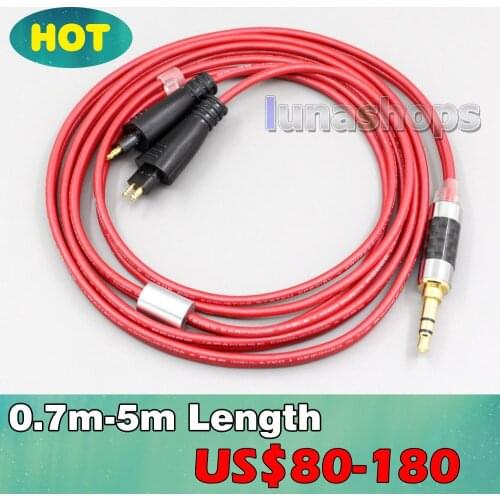 4.4mm XLR 2.5mm 3.5mm 99% Pure PCOCC Earphone Cable For FOSTEX TH900 MKII MK2 TH-909 TR-X00 TH-600 LN006675