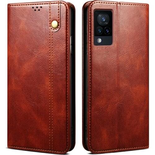 Shockproof Case Leather Texture Magnetic Book Shell for Vivo Y73 5G 2021 Luxury Case Vivo Y 73 V2059 Flip Cover 360 Protect Skin