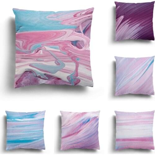 Color plush hug pillowcase cushion cover living room sofa pillowcase office backrest pillowcase customizable patterns 60x60cm