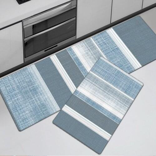 Long PVC Kitchen Mat for Floor Durable Waterproof Oilproof Anti Slip Bathroom Bath Mat Carpet Entrance Doormat Kitchen Area Rugs
