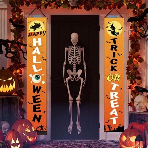 Halloween Trick Door Couplet Sign Party Decoration Ban ghost festival flag outdoor flag banner Oxford Cloth Party atmosphere