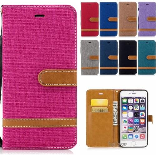 Denim Jeans Stand Case For Apple iPhone 6S 7 Plus 5S Colorful Wallet Case For iPhone 6 Plus 5 SE wonderful phone bag Capinhas