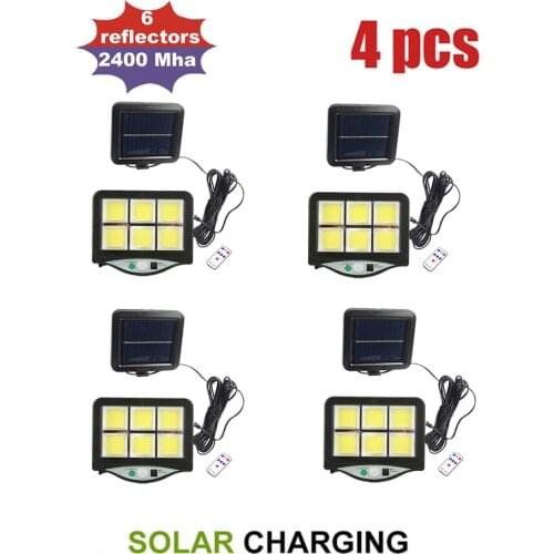 4pcs seperable Waterproof 120LED Solar Light Outdoor Solar Lamp PIR Motion Sensor Sunlight Street Lights for Garden Decoration 3