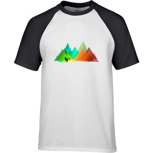 MTB Mountains COlors Downhill Mountain Bike Biking Rock Motocross BMX FMX Ride Enduro Men t-shirts t shirts tshirts Golf Casual