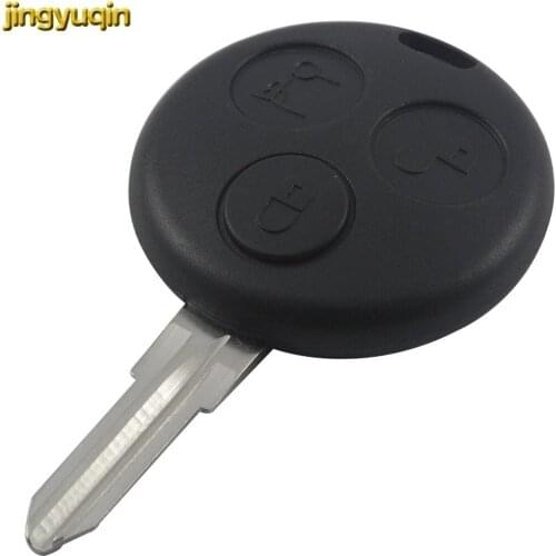 Jingyuqin for Mercedes for Benz SMART Remote Uncut Blade Key Shell 3 Buttons Remote Case Car Key Cover No Logo Free Shipping