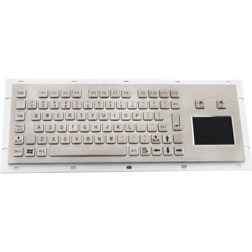 Kiosk touchpad mini usb keyboard with touch pad industrial keyboard wired keyboard with medical keypad metal trackpad 81keys