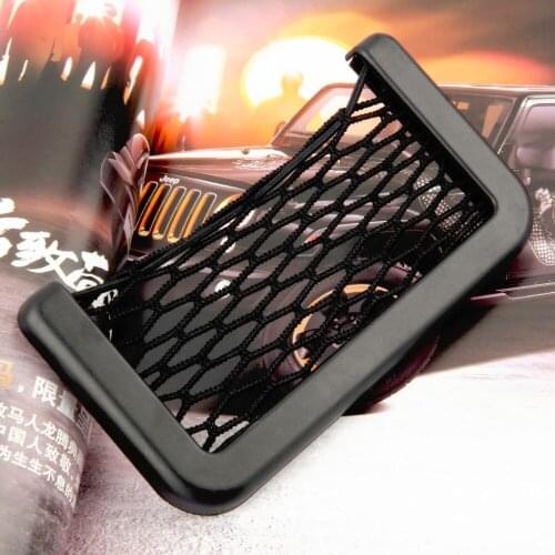 Hot Car Storage Net Automotive Pocket Organizer Bag For Mobile Phone Holder Auto Pouch Adhesive Visor Box Car Accessories