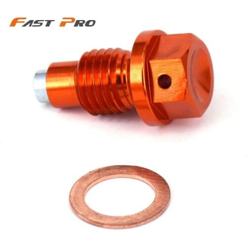 Motorcycle CNC Magnetic Oil Drain Plug Bolt For KTM SX SXF EXC EXCF XC XCW XCF 125 150 200 250 300 350 450 530 SMR SMC Duke