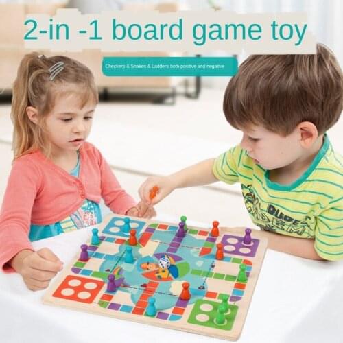 New Interesting Board Game Set Portable Flying Chess Board Family party Game gifts Educational Snake Ladder Kids Children Toys