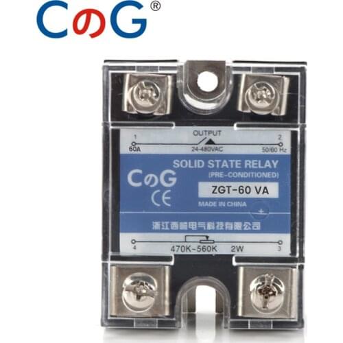 CG SSR-10VA 25VA 40VA SSR Single Phase Voltage Regulator Relay Heat Sink 10A 25A 40A VA Solid State Relay