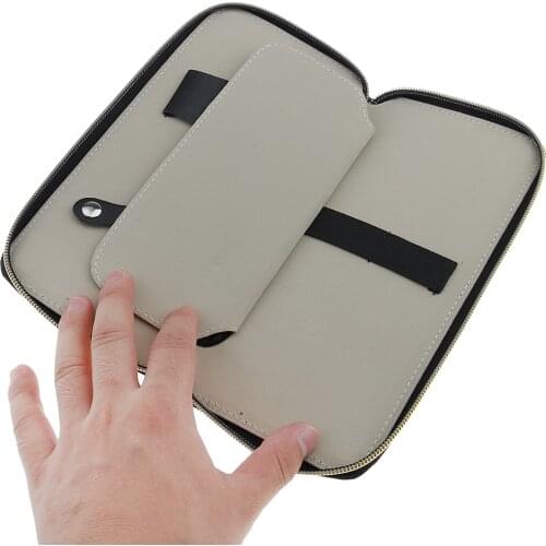 Salon Barber Scissors Bag Shears Holder Tool Hairdressing Leather Pouch Case