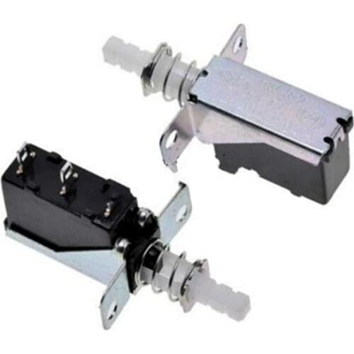 5PCS Straight Key Self-Locking switch KCD-A10 SW-2 A04 Power Switch 2Pin Outer Spring 5A For Range Hood