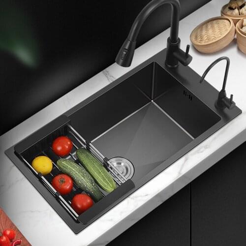 German 304 stainless steel kitchen sink, nano sink, single sink, household sink, sink basin, small size,Panel 4mm thick