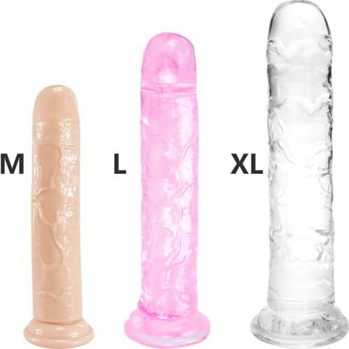 Realistic Dildo With Super Strong Suction Cup Erotic Jelly Dildo Sex Toys for Woman Artificial Penis G-spot Simulation