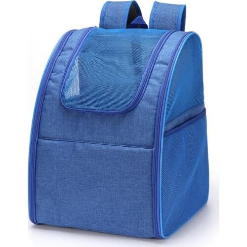 Pet Cat Carrier Backpack Carrying Cats Puppy Small Dogs Outdoor Travel Shoulder Bag Breathable Transport Basket with Mesh Window