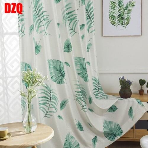 Modern Curtains for Living Dining Room Bedroom Fresh and Simple Jacquard Printed Fabric Curtains Finished Product Customization