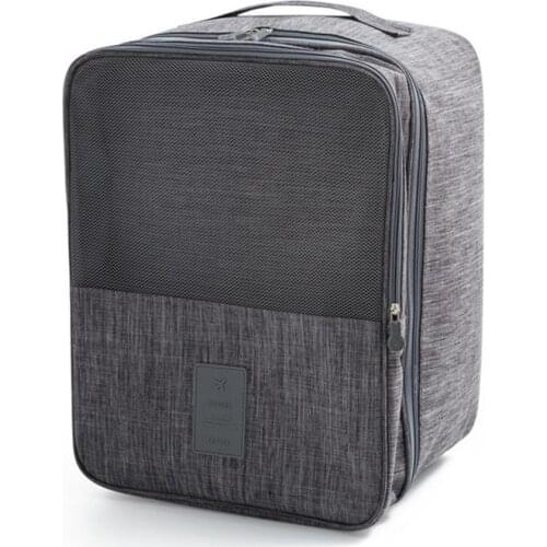 Shoe Storage Bag Zipper Closure Portable Multi-functional Oxford Fabric Durable Compartment Luggage Organizer Travel Storage