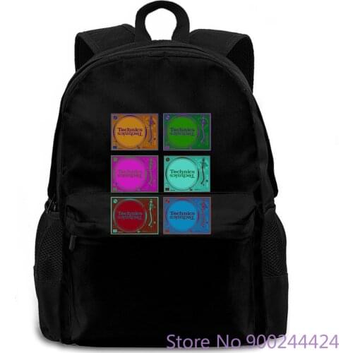 Technics 1200 Andy Wharhol Style House Music EDM Hip Hop Brand New women men backpack laptop travel school adult