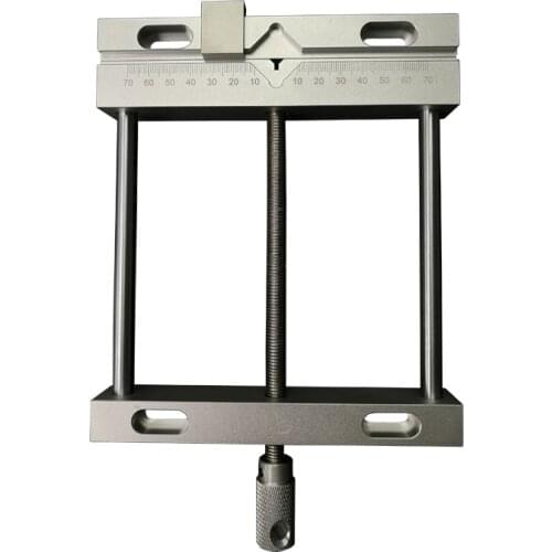 Aluminium Alloy Flat Tongs Vice 164mm CNC Machine Bench Vise Fixture Flat Tongs Screw Precision Parallel-jaw Vice Plain Vise QGG