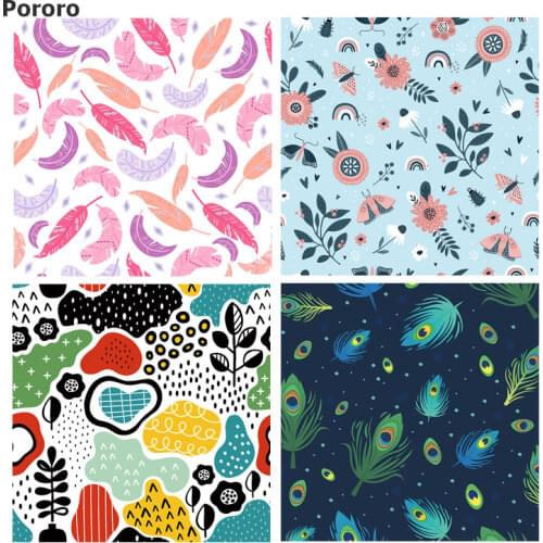 Pororo homemade baby cloth diaper cover DIY fabric, knitted waterproof PUL material for women maternity pads SGS certificated