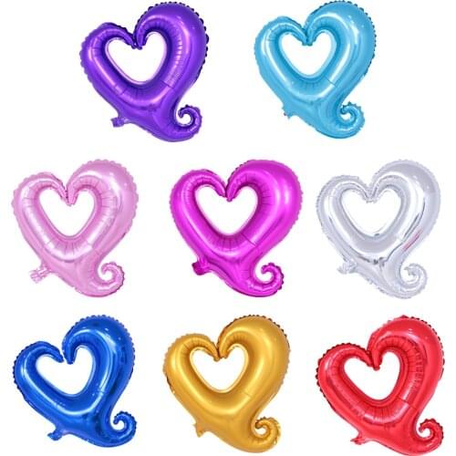 5pcs 18inch Hollow Heart Shape Foil Balloons Helium Balloon Wedding Valentines Day Birthday Party Ballon Decoration Supplies