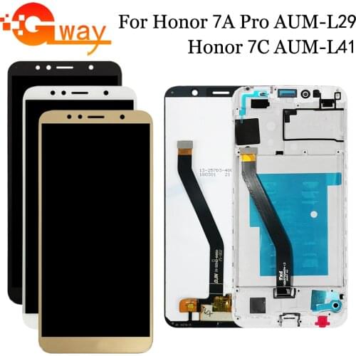 5.7" For Honor 7A LCD Display+Touch Screen Digitizer+Frame For Huawei Honor 7A Pro Display Honor 7C LCD AUM-L33 AUM-L29 AUM-L41