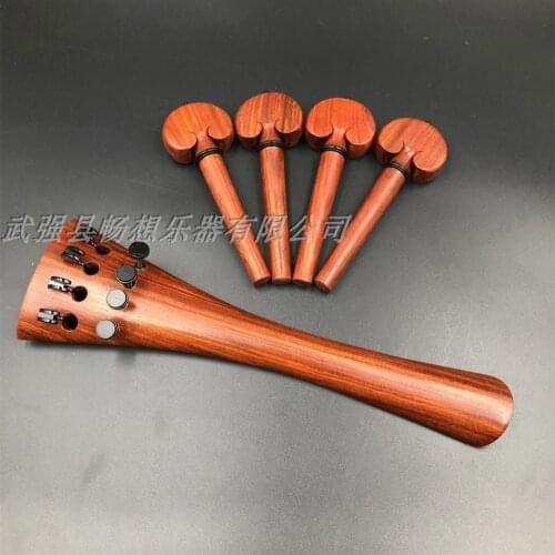 1 set newly style Dalbergia fusca wood 4/4 cello tailpiece,4pcs pegs