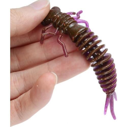 10pcs/lot Soft Lures 55mm 75mm Artificial Lures Fishing Worm Silicone Bass Pike Minnow Swimbait Jigging Plastic Baits