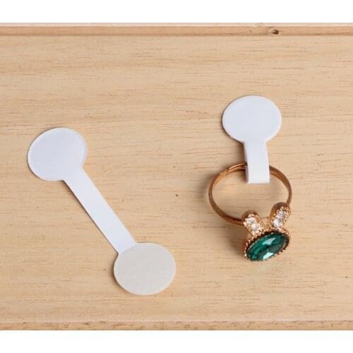 1000PCS Blank Jewelry Ring Size tag lable Ring label tags White Ring sticker Jewelry Packing Material Ring Shower Tool gift tag