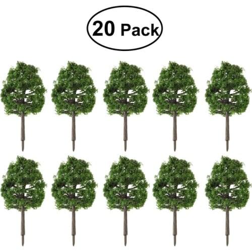 20pcs 9CM Scenery Landscape Model Tree Model Toy For Children Weddings Miniatures Home Garden DIY Decorations Artificial Plant