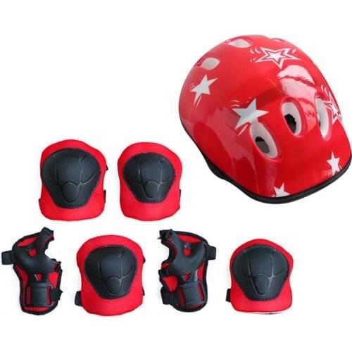 7 Pcs Skating Protective Gear Set Knee Wrist Guard Elbow pads Bicycle Skateboard Ice Skating Roller Knee Protector Guard For Kid