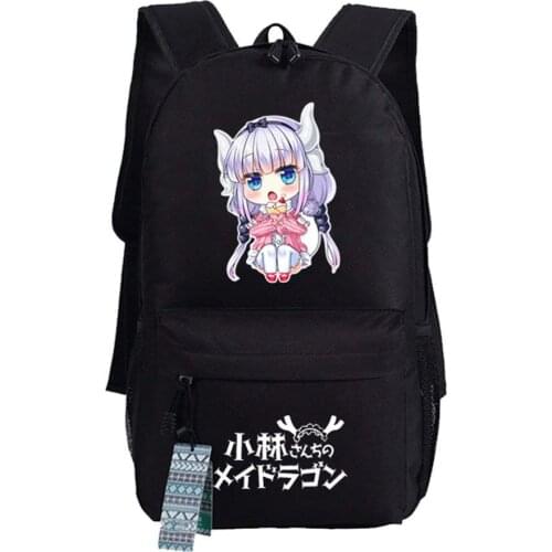 Anime Miss Kobayashis Dragon Maid Cosplay BookBag Girl Shoulder Daypack Laptop Backpack School Bag Cartoon Backpacks for Girls