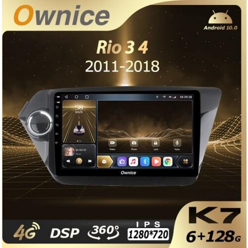 K7 Ownice Android 10.0 6G 128G Car Radio Stereo 360 Panorama for kia rio 3 4 Auto GPS Head unit DSP 8 Core 1280*720 4G LTE