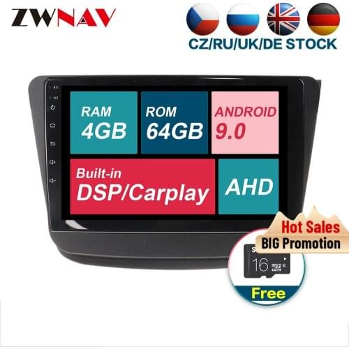 DSP carplay Android 9.0 Car Multimedia player For SUZUKI Wagon R 2018 2019 Radio Audio stereo gps navi head unit BT free GPS map