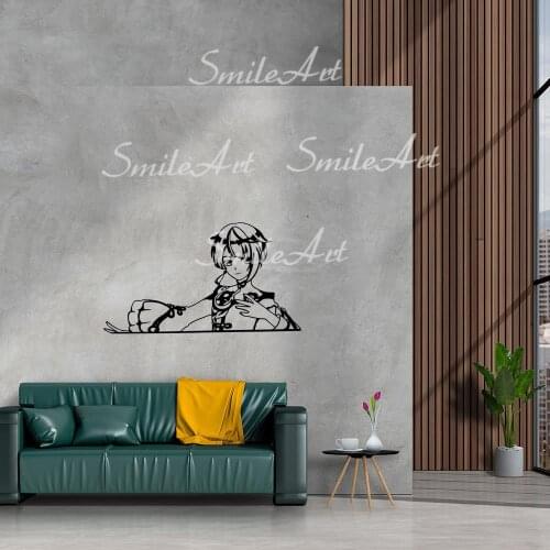 Free shipping Genshin Home Decor Wall Stickers For Kids Rooms Diy Home Decoration Sticker Mural