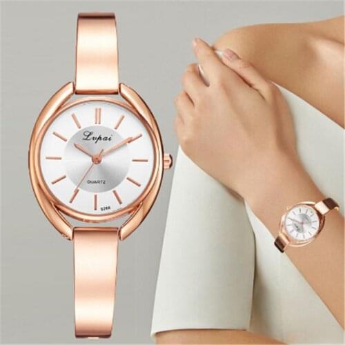 Lvpai Brand Luxury Women Bracelet Watches Fashion Women Dress Wristwatch Ladies Quartz Sport Rose Gold Watch Dropshiping N50