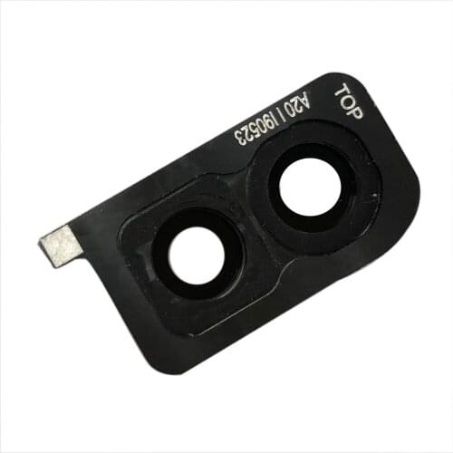 For Samsung Galaxy A20 A205F A205GN A205FD Rear Back Black Camera Glass Lens w/ Frame