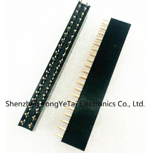 Hot sale Free shipping 2*20 2.54mm feet away from double row female seat