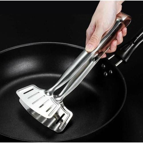 Stainless Anti-scald Steak Shovel Widened Thickened Fish Tongs BBQ Clamp Utensils Bread Clip Gadget Spatula Kitchen Accessories