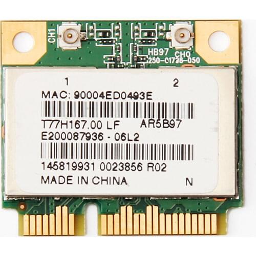 Card for Atheros AR9287 AR5B97 Wireless BGN 300 Mbps 802.11 b/g/n Half PCI-E Wifi Card