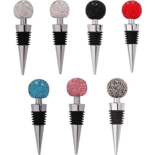 Creative Crystal Ball Wine Bottle Stopper Home Champagne Beer Bottle Leak-proof Wine Stopper