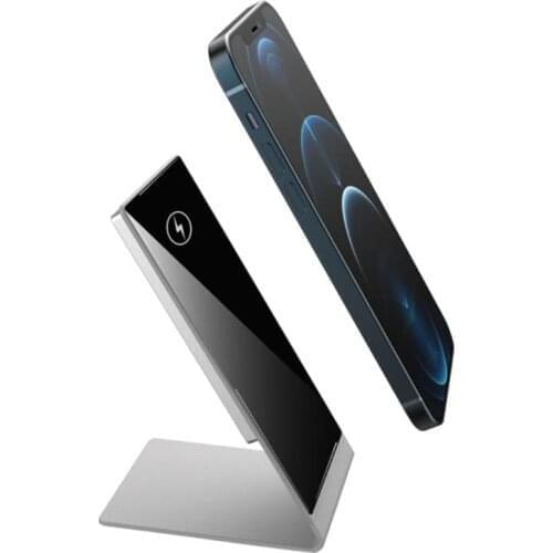 Magnetic 15W Wireless Chargers Phone Holder Tablet Stand Home Desk Suction LED Fast Charging For iPhone 12 Pro Samsung Huawei